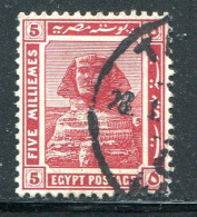 EGYPTE- Y&T N°61- Oblitéré - 1915-1921 Protectorado Británico