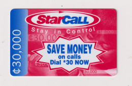 GHANA - Star Call Remote Phonecard - Ghana