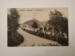 PIEMONTE TORINO 1 VALENTINO LA PASSEGGIATA Formato Piccolo Viaggiata Nel 1923 Condizioni Buone Affrancatura Asportata - Parques & Jardines