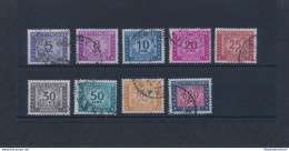 1955-66 Italia - Repubblica, Segnatasse N. 111/120, 8 Lire Filigrana Stelle, 9 Valori, Usati - Strafport