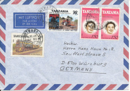 Tanzania Air Mail Cover Sent To Germany 27-11-1991 - Tanzania (1964-...)