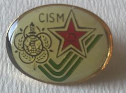 CISM,CISM INTERNATIONAL MILITARY SPORTS COUNCIL ,PIN,BADGE - Games