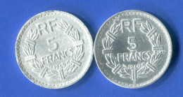 5  Fr  Allu  1945 B +1946 C - 5 Francs