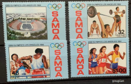 Samoa 1984, Summer Olympic Games In Los Angelos, MNH Stamps Set - Samoa