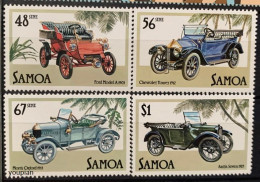 Samoa 1985, Vintage Cars, MNH Stamps Set - Samoa