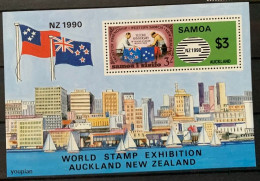 Samoa 1990, World Stamp Exhibition Auckland - New Zealand, MNH S/S - Samoa