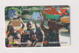 GHANA - No To Child Labour Chip Phonecard - Ghana