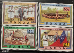 Samoa 1992, 30th Anniversary Of Independence, MNH Stamps Set - Samoa