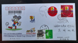 CHINE CHINA FDC 2007 WORLD CUP FOOTBALL FUSSBALL SOCCER CALCIO FOOT FUTBOL VOETBAL FUTEBOL - Brieven En Documenten