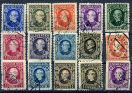 SLOVAKIA 1939+42 Hlinka Definitives  Used.  Michel 35-42XA, 30-42YA, 34-38D, 42YB, 97 - Usati