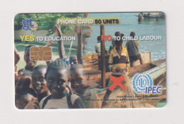 GHANA - No To Child Labour Chip Phonecard - Ghana