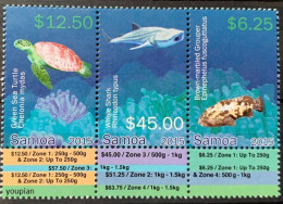 Samoa 2015, Marine Life - Threatened Species, MNH Stamps Strip - Samoa