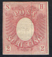 2 Shilling Rosarot - Schleswig Holstein Nr. 2 A - Ungebraucht Mit Gummi - Signiert Schlesinger - Pracht - Schleswig-Holstein