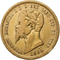 États Italiens, SARDINIA, Vittorio Emanuele II, 10 Lire, 1860, Turin, Très - Piemonte-Sardinië- Italiaanse Savoie