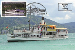 Austria 2009 - 100 Jahre Schraubendampfschiff Thalia Carte Maximum - Cartas Máxima