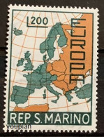 San Marino 1967, Europa - Map Of Europa, MNH Single Stamp - Nuevos