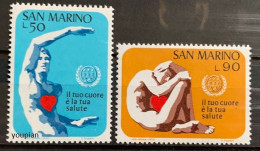 San Marino 1972, World Heart Month, MNH Stamps Set - Unused Stamps