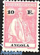 Angola 1923 10E Pink, Stamp Out Of Set, Unused (hinged) - Angola