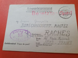 Formulaire De Prisonnier De Guerre Du Stalag IB Pour Raches En 1940 - Réf 3296 - 2. Weltkrieg 1939-1945