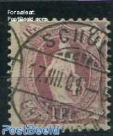 Switzerland 1882 1Fr, Brown-purple, Perf. 11.75:12.25, Used Stamps - Gebruikt