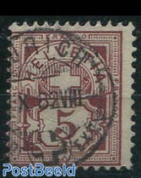 Switzerland 1882 5c, Used, Proof Abt, Used Stamps - Gebruikt