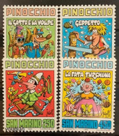 San Marino 1990, 100th Death Anniversary Of Carlo Collodi, MNH Stamps Set - Ungebraucht