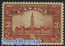 Canada 1927 3c, Stamp Out Of Set, Unused (hinged), Art - Architecture - Unused Stamps