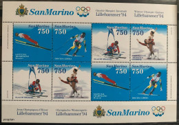 San Marino 1994, Olympic Winter Games 1994 Lillehammer, MNH S/S - Neufs