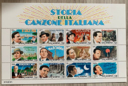 San Marino 1996, History Of Italian Music - Singers, MNH Sheetlet - Ungebraucht