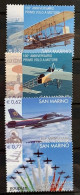 San Marino 2003, 100th Anniversary Of The First Flight Of Wright Brothers, MNH Stamps Set - Ongebruikt