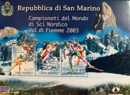 San Marino 2003, Nordic Ski Championship Val Di Fiemme, MNH S/S - Nuovi