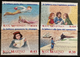 San Marino 2005, Postal History - The Letter, MNH Stamps Set - Unused Stamps