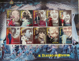 San Marino 2005, Theatre Artists, MNH Sheetlet - Neufs