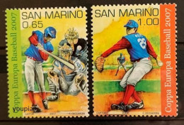 San Marino 2007, European Baseball Cup, MNH Stamps Set - Unused Stamps