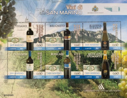 San Marino 2009, Italian Wines, MNH S/S - Nuovi