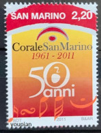 San Marino 2011, 50 Years Choir In San Marino, MNH Single Stamp - Nuevos