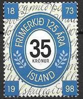 Islande 1998 N°848 Neuf 125 Ans Du Timbre Islandais - Ongebruikt