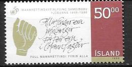 Islande 1998 N°852 Neuf Droits De L'Homme - Ongebruikt