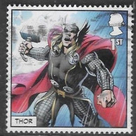 GROSSBRITANNIEN GRANDE BRETAGNE GB 2019 MARVEL COMICS: THOR 1st USED SG 4191 MI 4346 YT 4758 SC 3824 - Usati