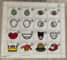 San Marino 2016, Body Parts Mr. Stamp, MNH Sheetlet - Unused Stamps