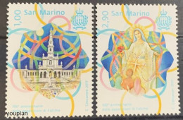 San Marino 2017, Centenary Of The Apparitions Of Our Lady Of Fatim, MNH Stamps Set - Nuevos