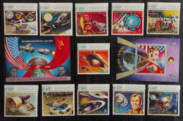 G. ECUATORIAL - COLABORACION ESPACIAL UAS-URSS- MICHEL587791 B181 B 182 MNH** - United States