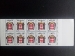 MONACO 10 X MH 0-1 POSTFRISCH LANDESWAPPEN 1987 MIT JE 10 X 1832 - Postzegelboekjes