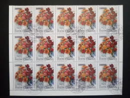 JUGOSLAWIEN MI-NR. 2614-2617 GESTEMPELT(USED) BOGENTEIL(15) BLUMEN 1993 BLUMENSTRÄUSSE - Used Stamps