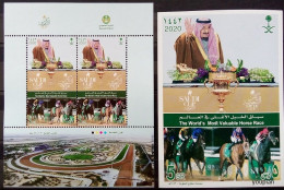 Saudi Arabia 2020, Saudi Cup, Two MNH S/S - Arabie Saoudite