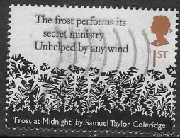 GROSSBRITANNIEN GRANDE BRETAGNE GB 2020 ROMANTIC POETS:FROST AT MIDNIGHT BY S.TAYLOR COLERIDGE 1st SG 4346 MI 4561 YT 49 - Used Stamps