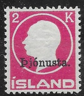 Iceland Mnh ** Officials Original Gum 240 Euros 1922 Perfect Quality - Dienstzegels