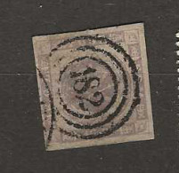 1854 USED Danmark Mi 6, Stempel 182 - Oblitérés