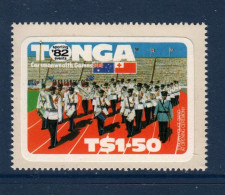 Tonga, **, Yv 516, Mi 832, SG 824, Jeux Du Commonwealth 82, Musique De La Police De Tonga à La Cérémonie D'ouverture - Tonga (1970-...)