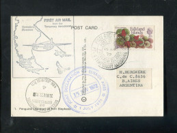 "FALKLANDINSELN" 1972, "FIRST AIR MAIL", Diverse Stempel, Vgl. Fotos (50118) - Falkland